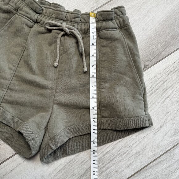 Abercrombie & Fitch XS Green Cotton Blend Womens Lounge Shorts With Drawstring W - Picture 5 of 7